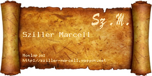 Sziller Marcell névjegykártya